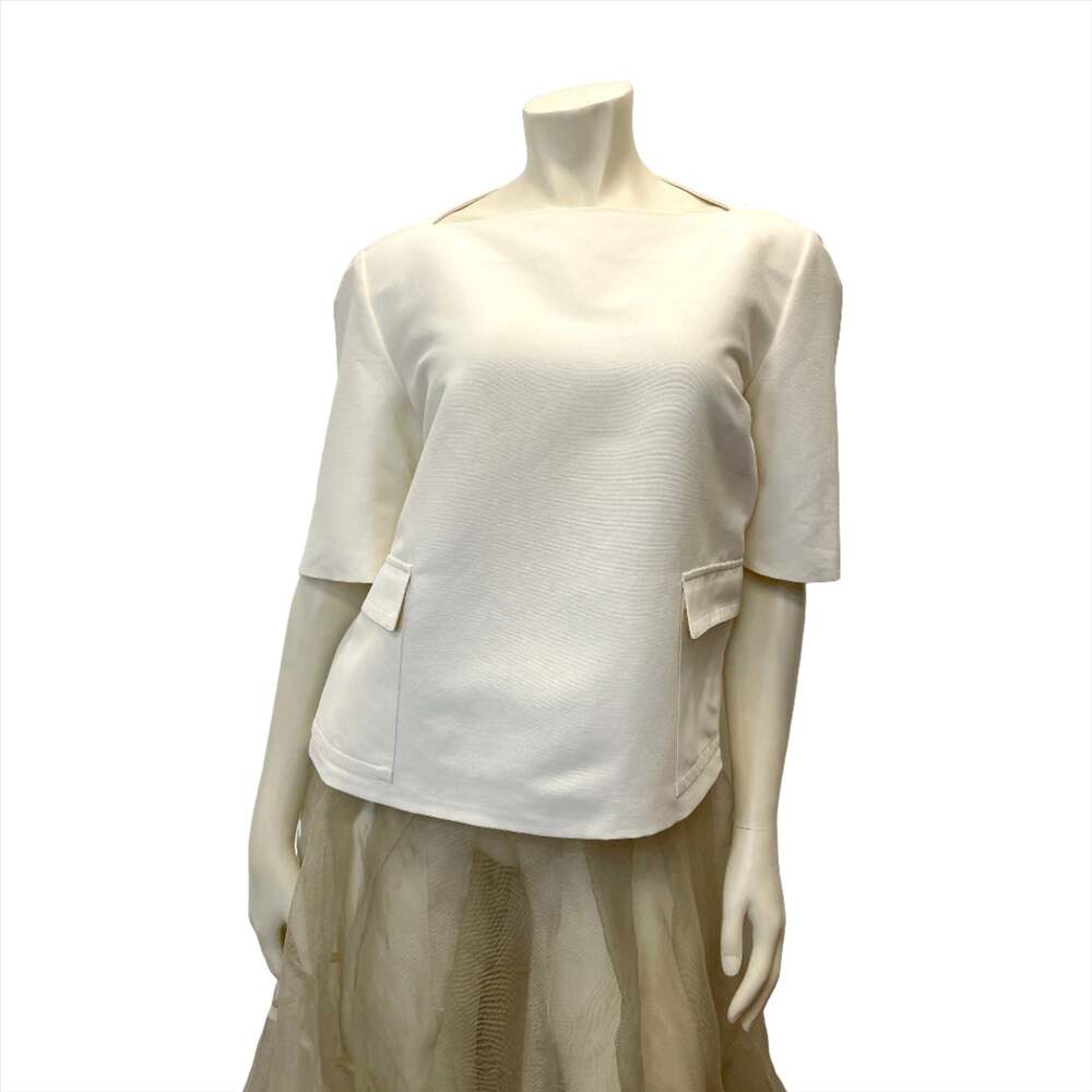 Gucci Vintage Designer Boat Neck Structured Top Made In Italy